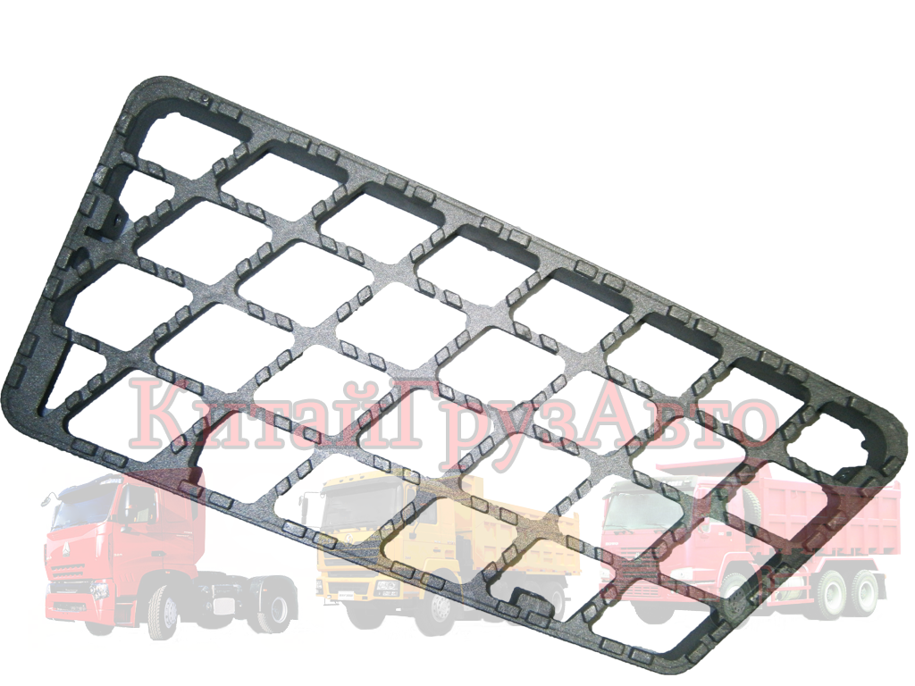 DZ13241240673 Накладка подножки средняя метал SHAANXI F3000 L