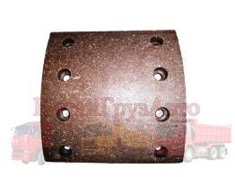 WG9200340068 Накладка тормозная задняя HOWO 185 мм (Красная)